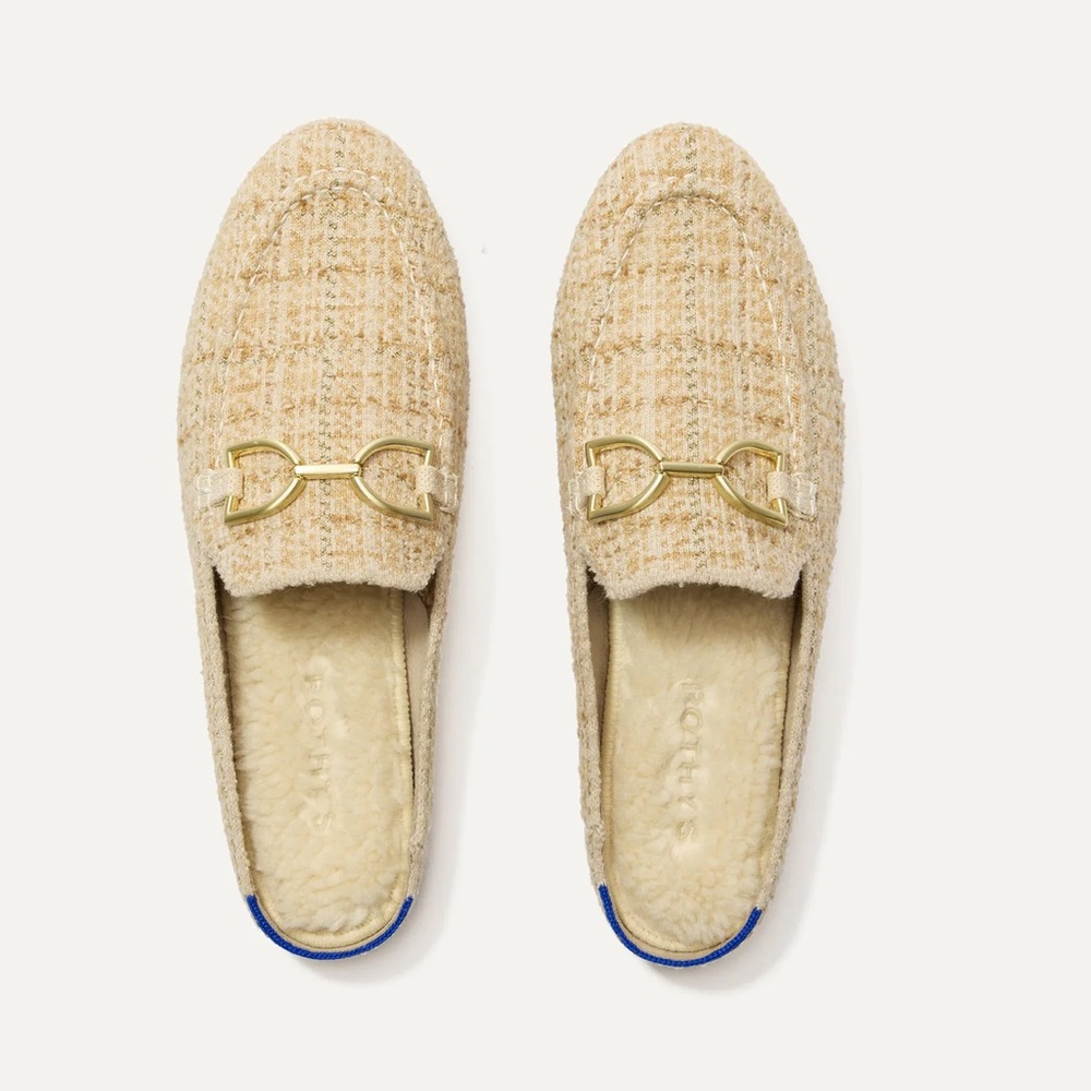 The Cozy Bit Loafer Mule in Moonlit Tweed - New in Box size 10